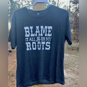 Women's Dark Gray Graphic T-shirt Large NWOT